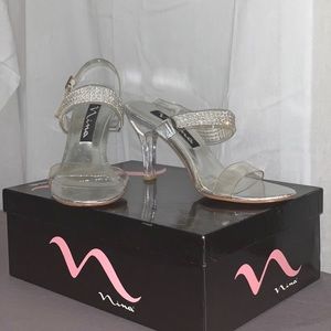 Nina Size 7 1/2 Glass Stiletto